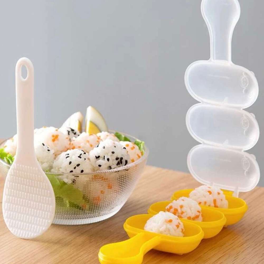 Rice Ball Making Mold and spatula